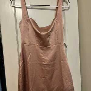 Elegant Pink Sleeveless Dress